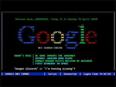 Google Terminal w latach 80-tych